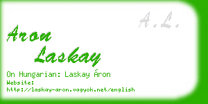aron laskay business card